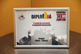 FILDAS and CATENA Group – Award for Excellence at the Awards Gala Romania Top 100 Companies 2016